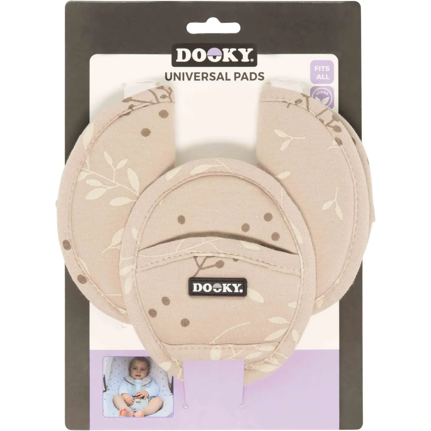 Dooky Pads universels romantic leaves beige