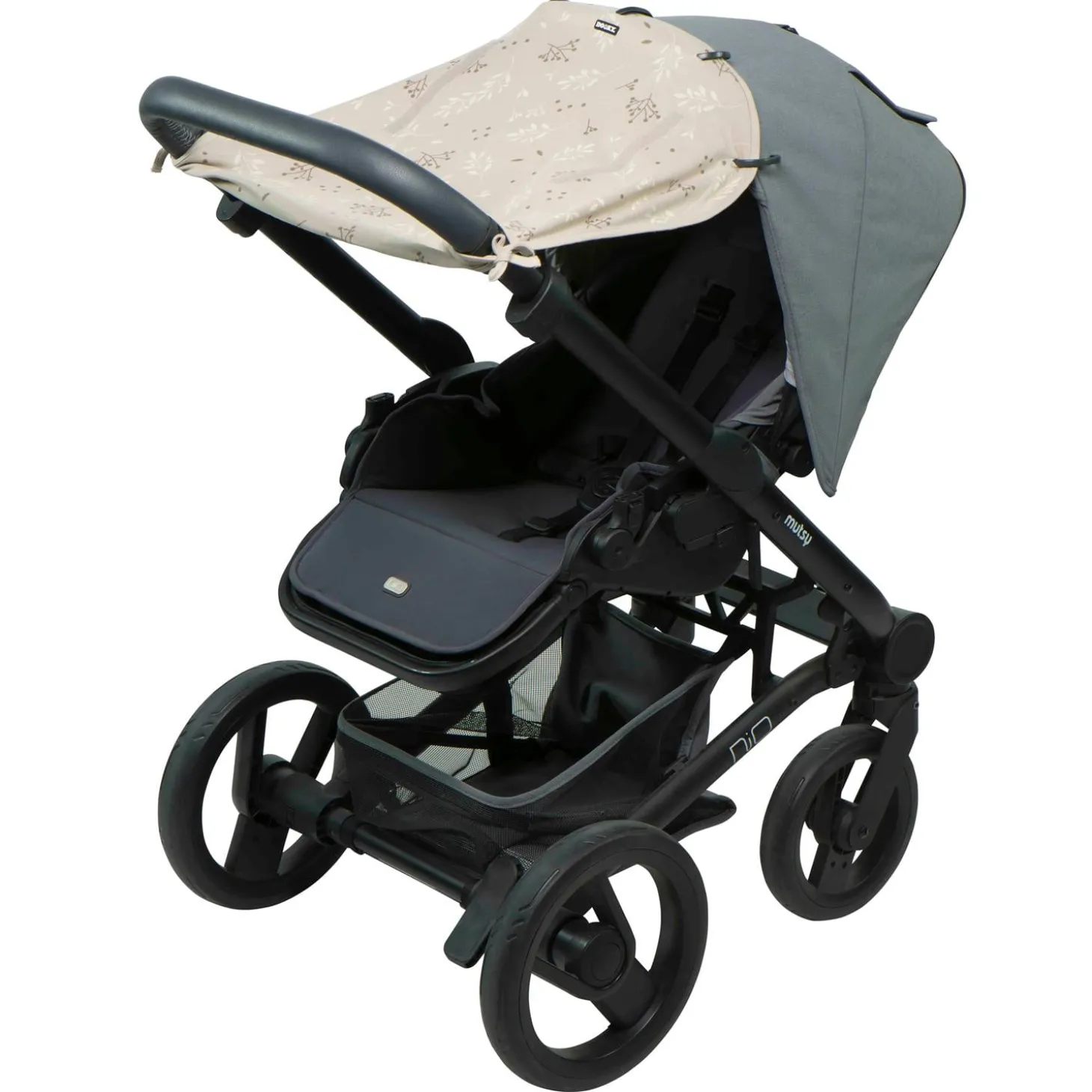 Dooky Pare soleil universel poussette et siège auto Romantic Leaves Beige