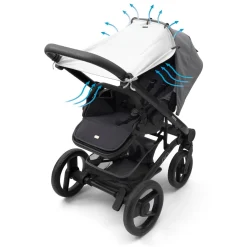 Dooky Pare soleil universel poussette et siège auto gris