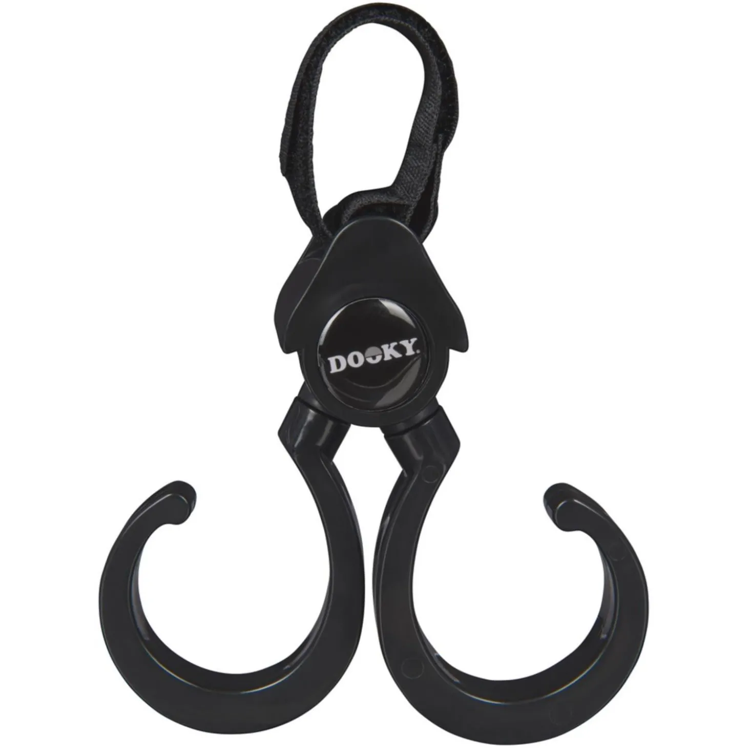 Dooky Set de 2 Crochet 360° pour poussette Noir