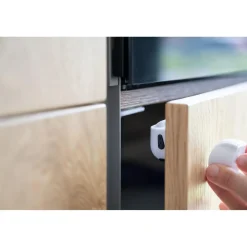 Dooky Verrous Magnétiques (8 Verrous + 2 Clefs) Blanc