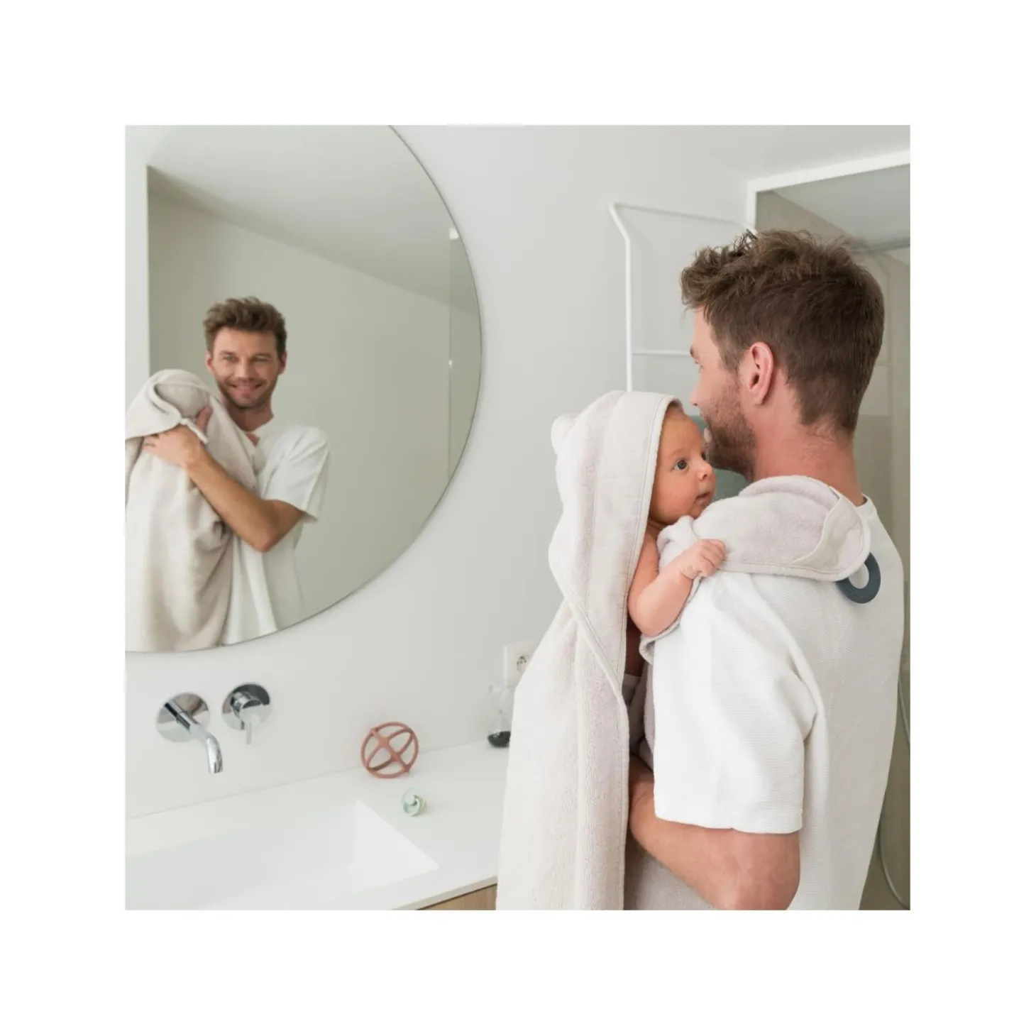 Doomoo Cape de bain Dry'N Play Beige