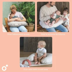 Doomoo                    Coussin d'allaitement Softy Jersey    Tetra Sand