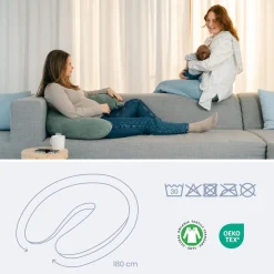 Doomoo Coussin de maternité buddy Corduroy Vert