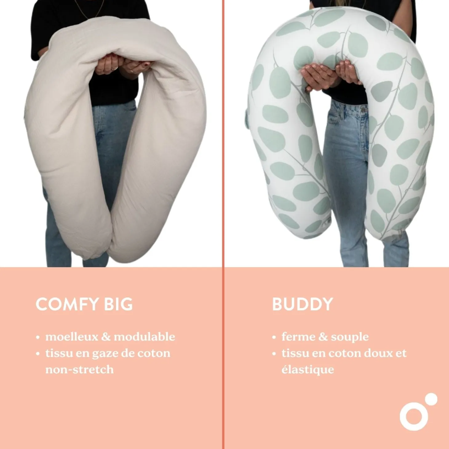 Doomoo Coussin de maternité Buddy Flower Pink