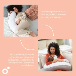 Doomoo                    Coussin de maternité Buddy    Risotto Taupe
