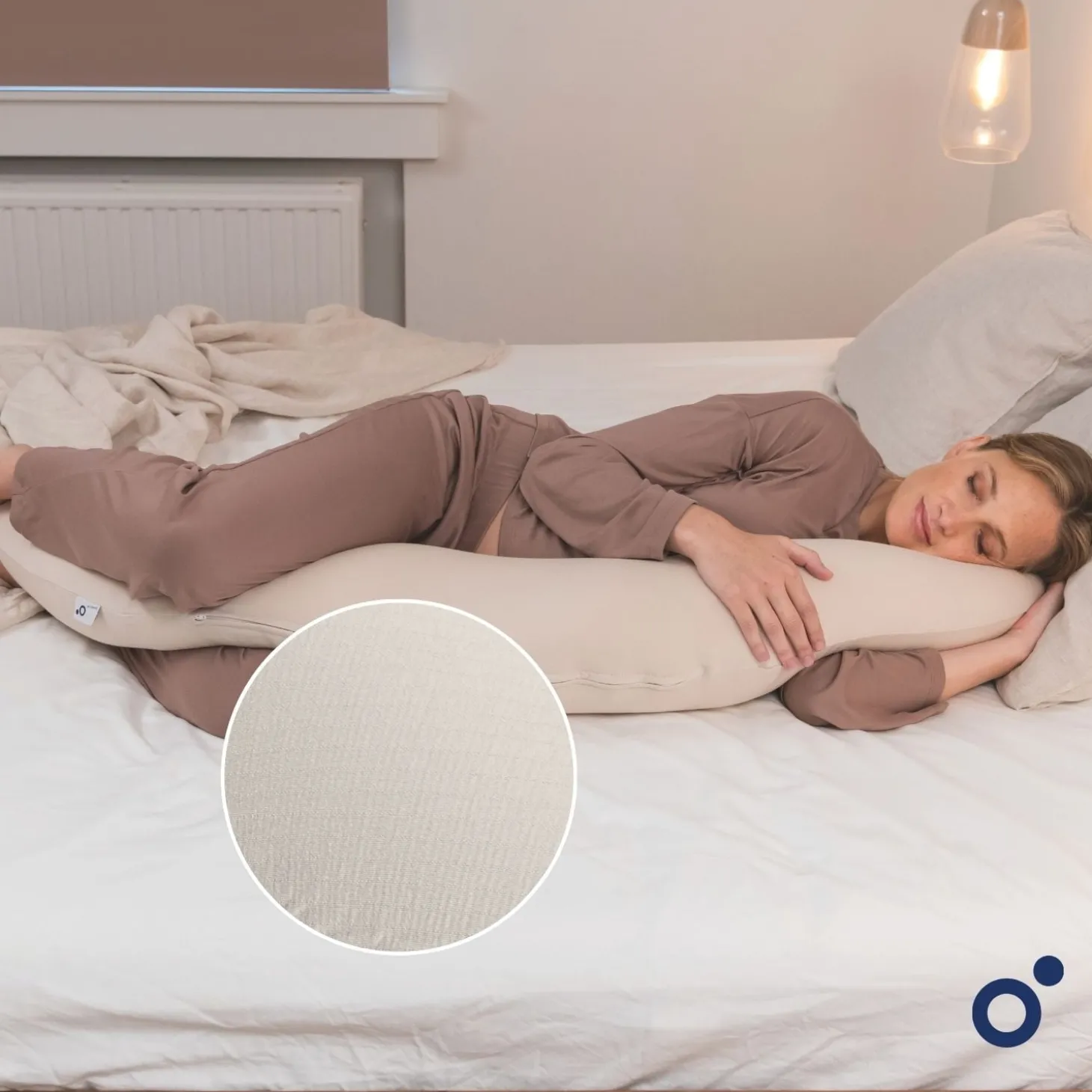 Doomoo Coussin de maternité Buddy Tetra Jersey Sand
