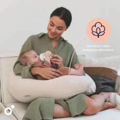 Doomoo Coussin de maternité Buddy Tetra Jersey Sand