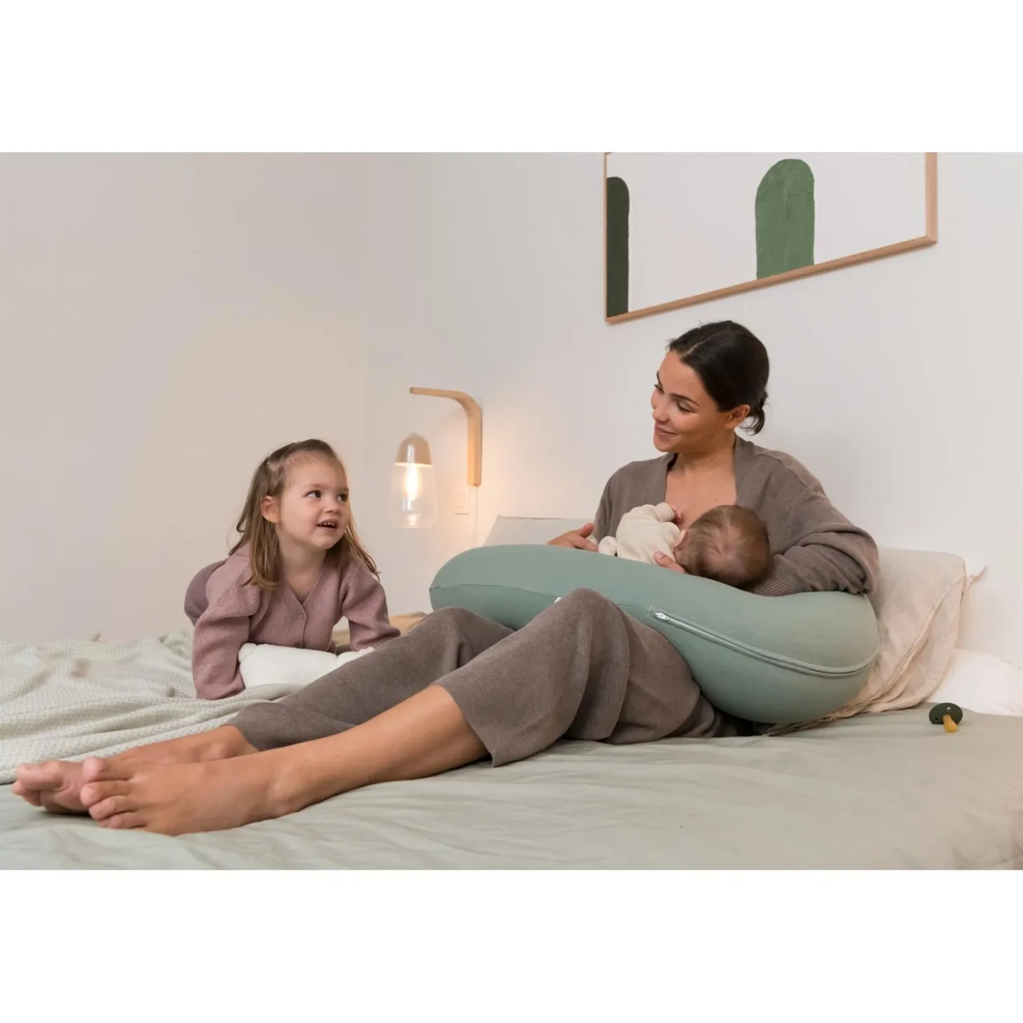 Doomoo Coussin de maternité Buddy Tetra Jersey Green