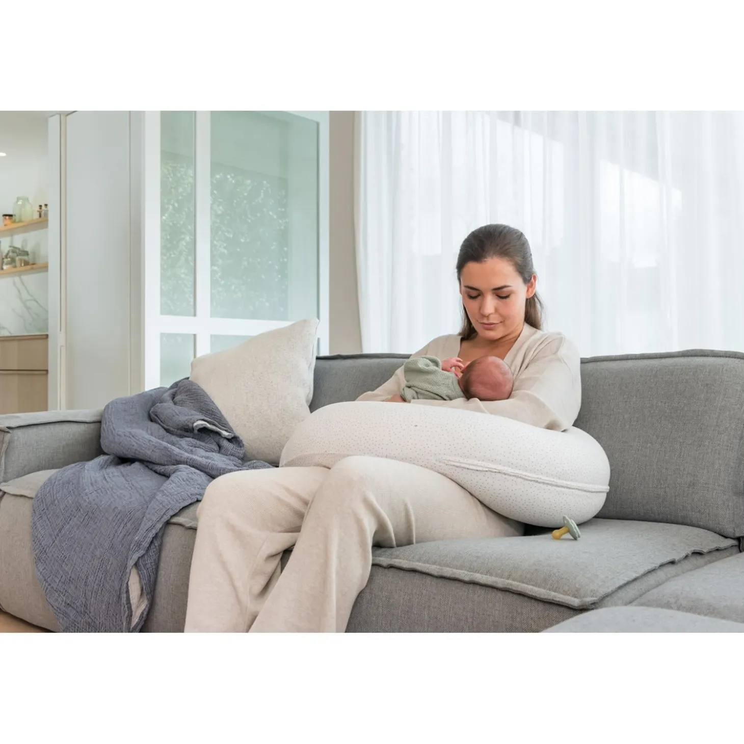 Doomoo Coussin de maternité Buddy Gris