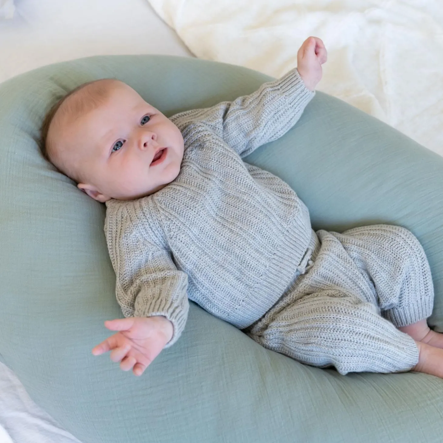 Doomoo Coussin de maternité Comfy Big Tetra Tetra Green