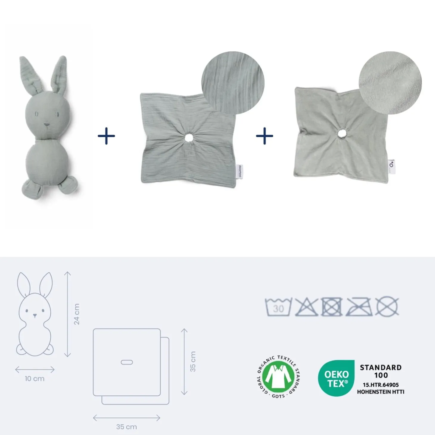 Doomoo Doudou you&me Green