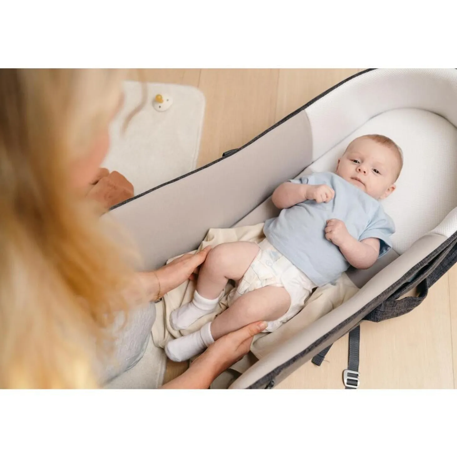 Doomoo Lot de 3 langes gaze de coton Lovely Sweety Cream Beige