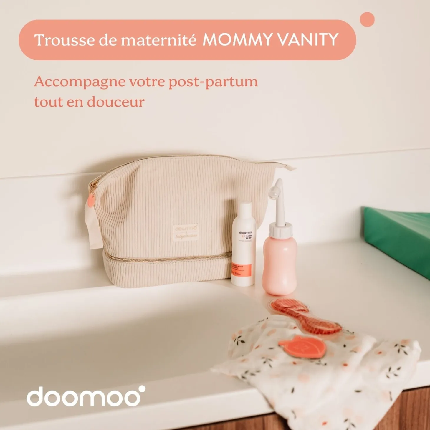 Doomoo Trousse de Maternité Mommy Vanity Sand