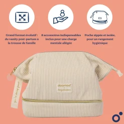 Doomoo Trousse de Maternité Mommy Vanity Sand