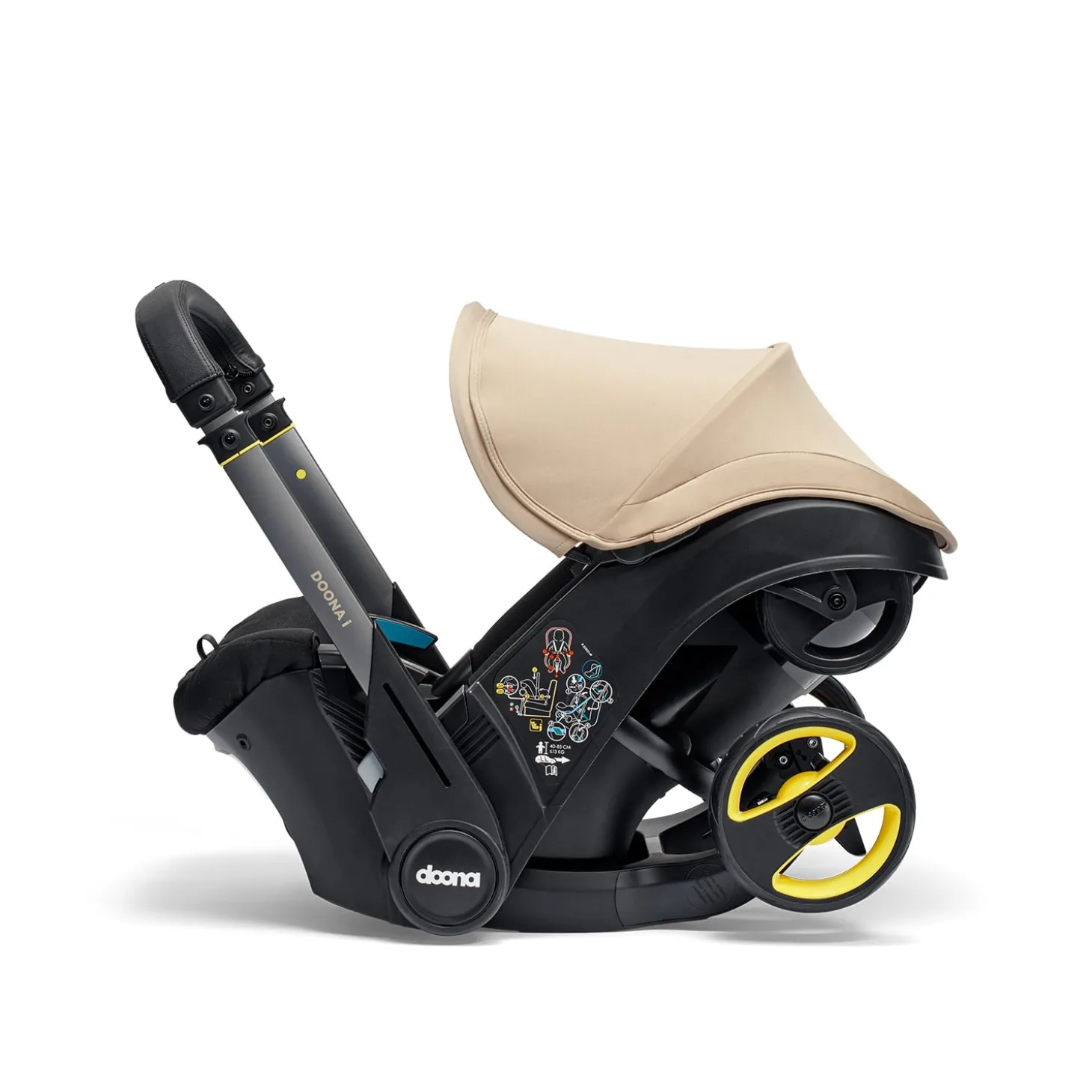 Doona Siège auto et poussette 2 en 1 Doona i i-Size Sahara Sand / Beige