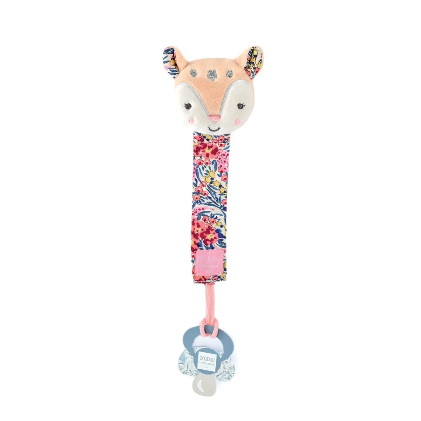 Doudou & Compagnie Attache sucette Bohaime assortis 18 cm