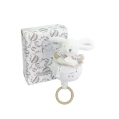 Doudou & Compagnie                    Boite à musique Lapin Doudou    Blanc            20 cm