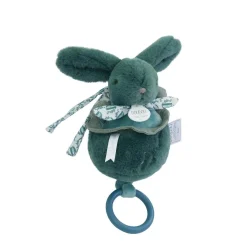 Doudou & Compagnie                    Boite à musique Lapin Doudou    Vert Sauge            20 cm