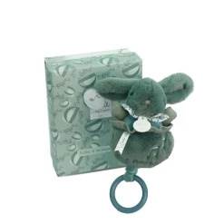 Doudou & Compagnie                    Boite à musique Lapin Doudou    Vert Sauge            20 cm