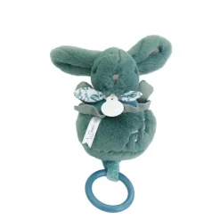 Doudou & Compagnie                    Boite à musique Lapin Doudou    Vert Sauge            20 cm