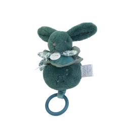 Doudou & Compagnie                    Boite à musique Lapin Doudou    Vert Sauge            20 cm