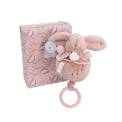 Doudou & Compagnie                    Boite à musique Lapin Doudou    Rose            20 cm