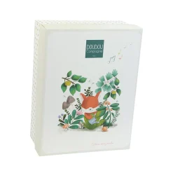 Doudou & Compagnie Boite à musique Romarin Le Renard Multicolore 20 cm