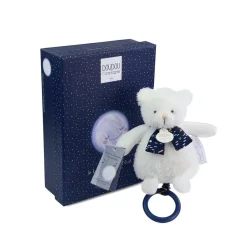 Doudou & Compagnie                    Boite à musique Ours Clair de lune    Blanc            17 cm