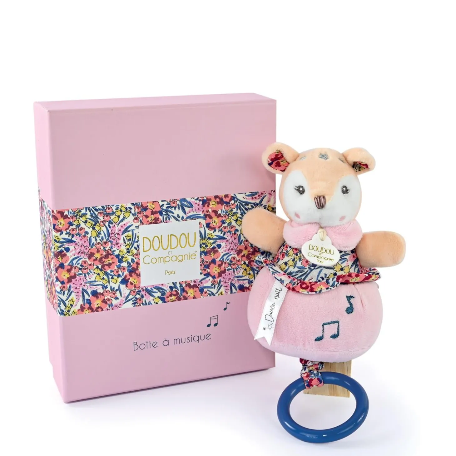 Doudou & Compagnie Boite à musique Boh'Aime Faon 20 cm
