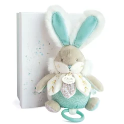 Doudou & Compagnie Boite à musique Lapin de sucre Vert
