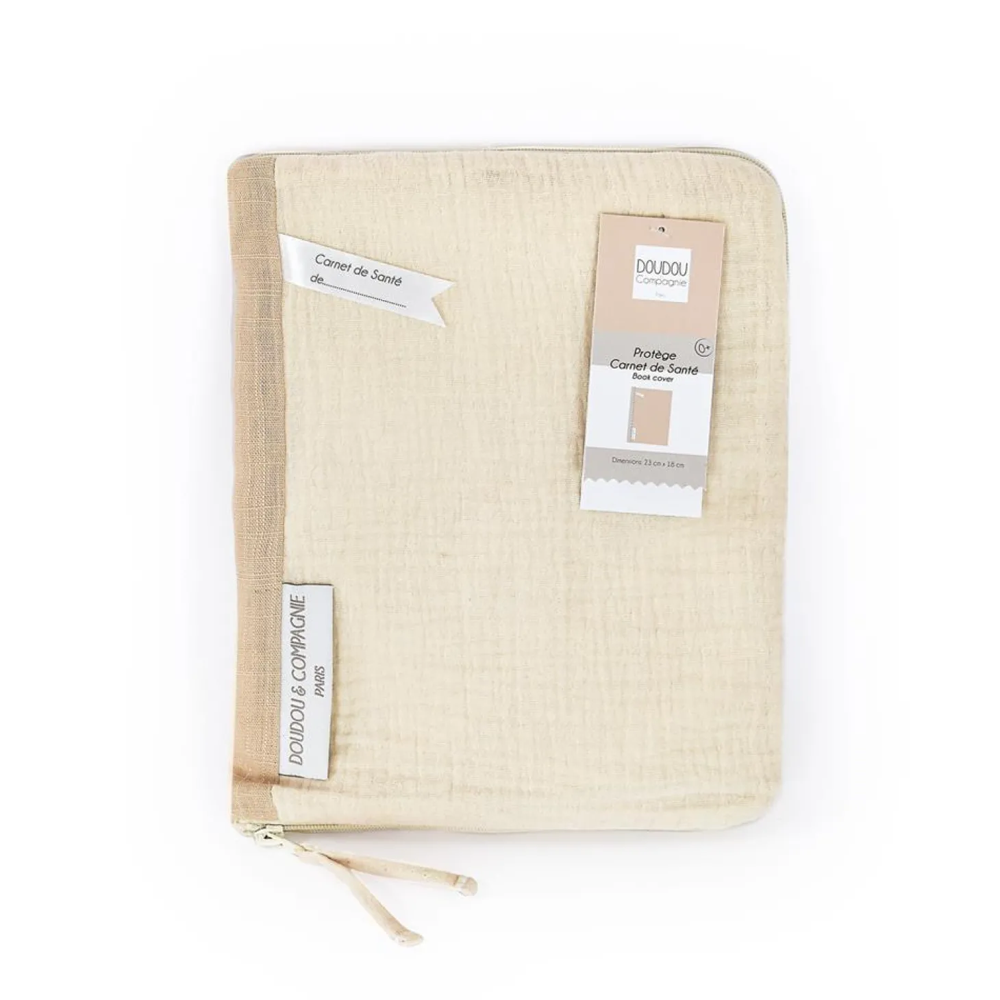 Doudou & Compagnie Carnet de santé Beige