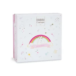 Doudou & Compagnie                    Chaussons avec hochet Lucie la licorne    0-6 mois