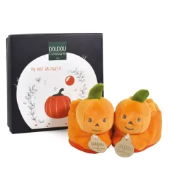 Doudou & Compagnie Chaussons Citrouille Orange 0-6 mois