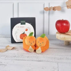Doudou & Compagnie Chaussons Citrouille Orange 0-6 mois