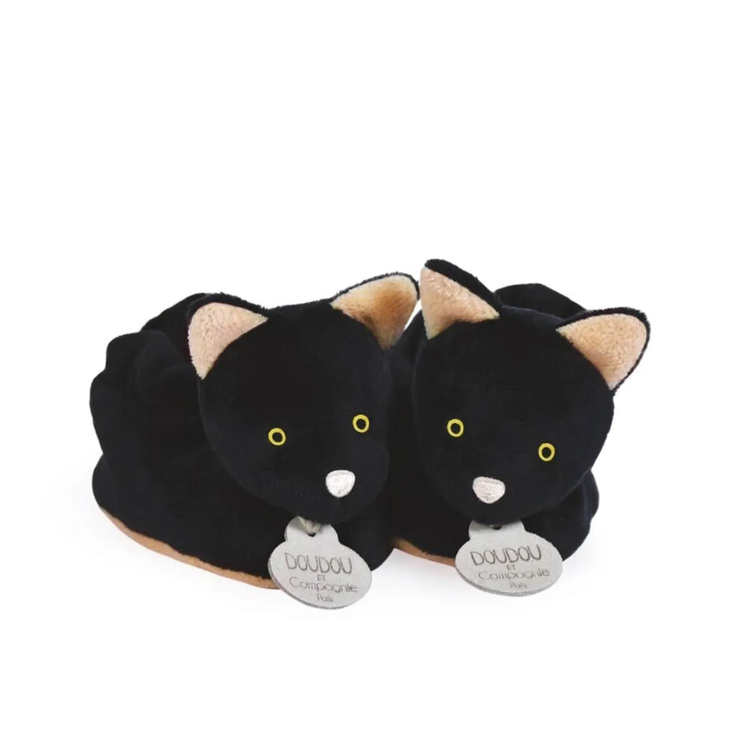 Doudou & Compagnie Chaussons Chat Noir 0-6 mois