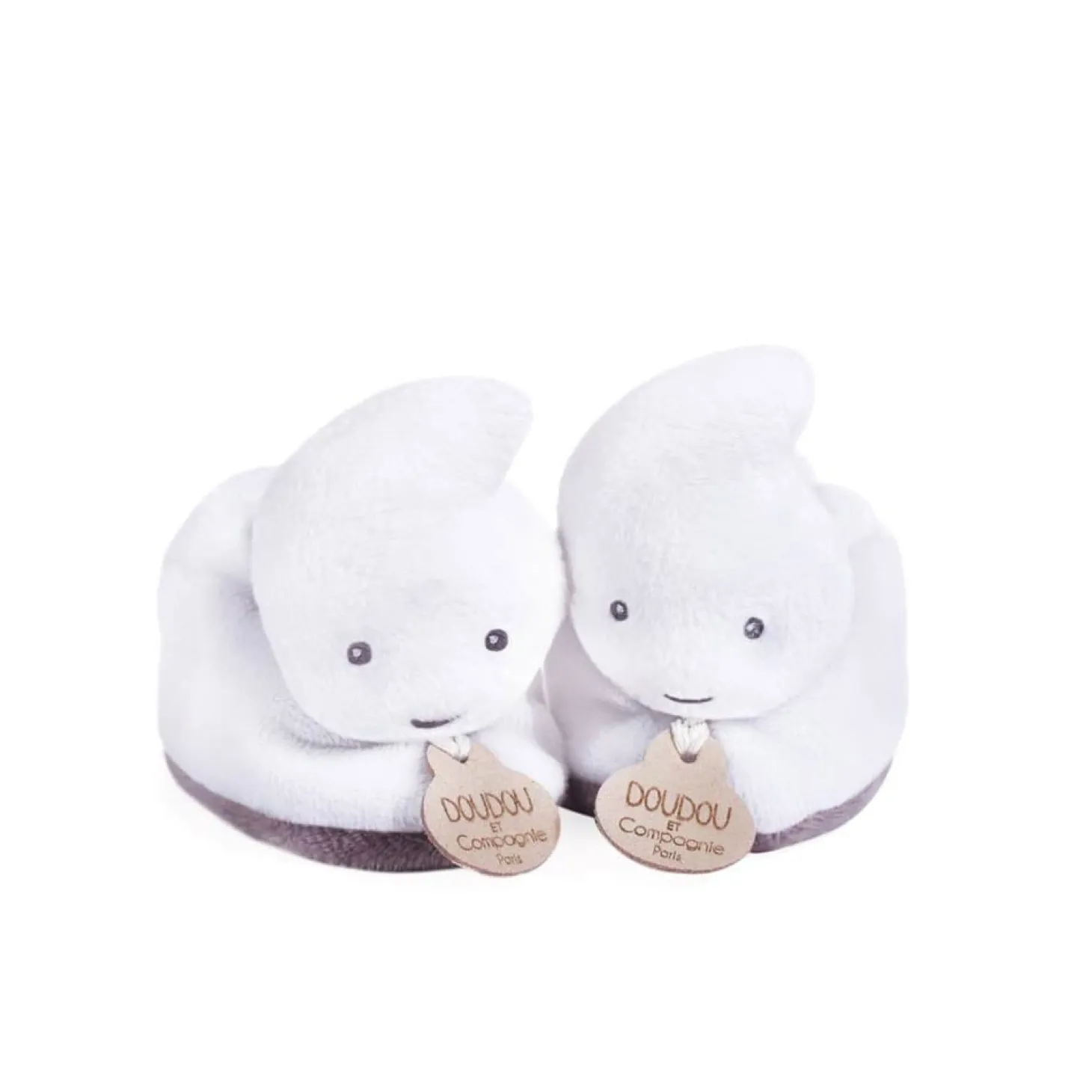 Doudou & Compagnie Chaussons Fantôme Blanc 0-6 mois