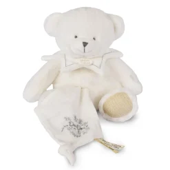 Doudou & Compagnie                    Doudou 25 ans ours avec mouchoir    Blanc            30 cm