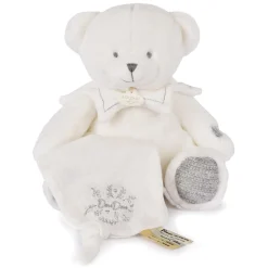 Doudou & Compagnie                    Doudou 25 ans ours pantin avec mouchoir    Argent            30 cm