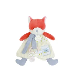 Doudou & Compagnie Doudou attache-sucette Romarin Le Renard Multicolore 19 cm