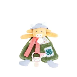 Doudou & Compagnie                    Doudou attache-sucette Aneth La vache    Multicolore            19 cm