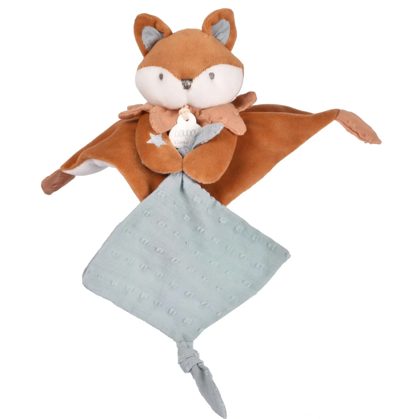 Doudou & Compagnie Doudou attache-sucette Timo Marron Naissance +