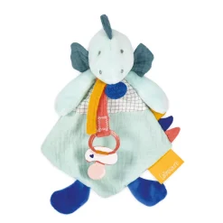 Doudou & Compagnie                    Doudou attache sucette Les calinosaures    Bleu            23 cm