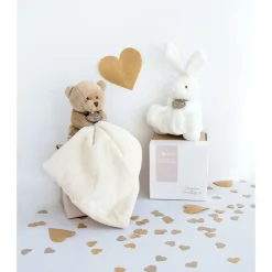 Doudou & Compagnie Doudou avec mouchoir boîte Lapin