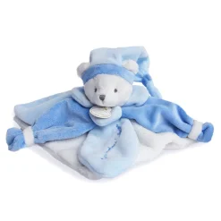 Doudou & Compagnie Doudou collector J'aime mon doudou Ours Bleu 24 cm