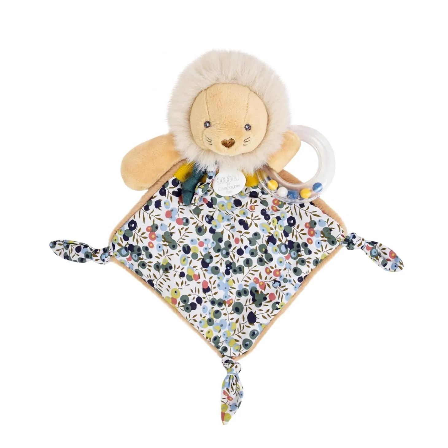 Doudou & Compagnie Doudou Hochet lion boh'aime Boh'aime Jaune