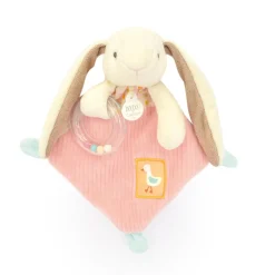 Doudou & Compagnie                    Doudou lapin ciboulette Hochet    Rose
