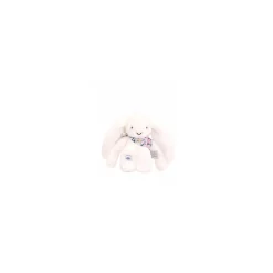 Doudou & Compagnie                    Doudou Lapin Fleurette    Blanc