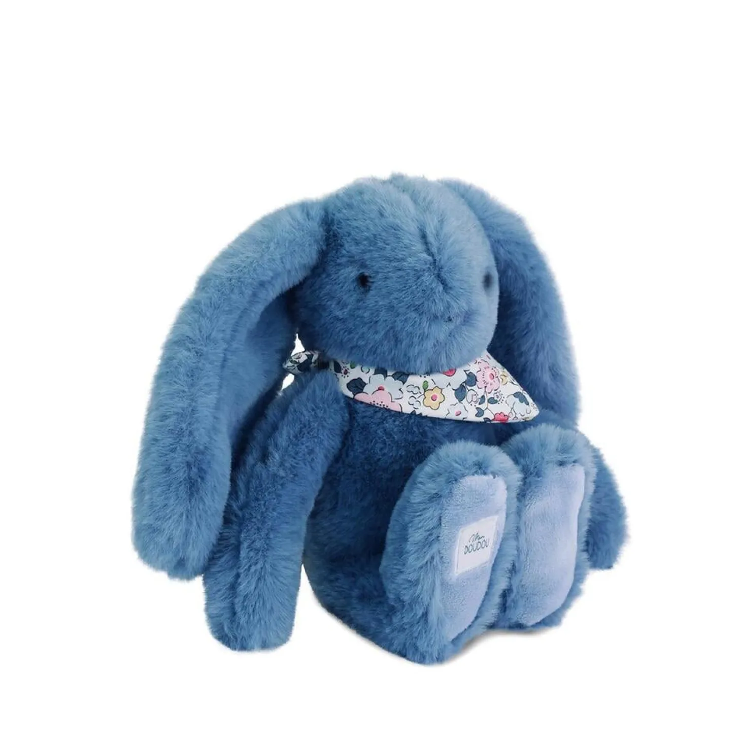 Doudou & Compagnie Doudou Lapin Fleurette Bleu