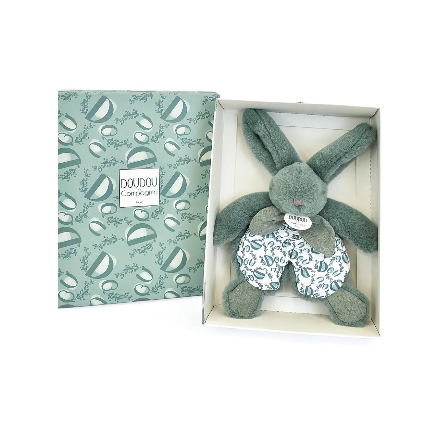 Doudou & Compagnie Doudou petit lapin Vert